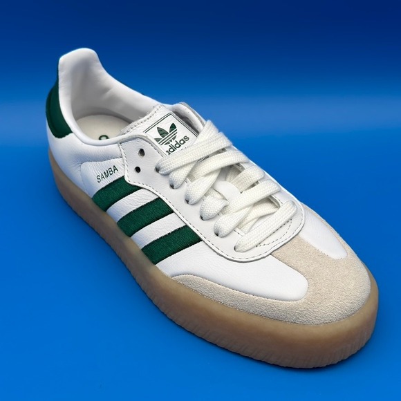 adidas Shoes - adidas Sambaae White Collegiate Green ID0440 Size 6W